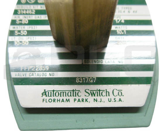 NEW ASCO RED-HAT 8317G7 SOLENOID VALVE 1/4″ NPT 120V/60Hz 110V/50Hz 238610-032-D