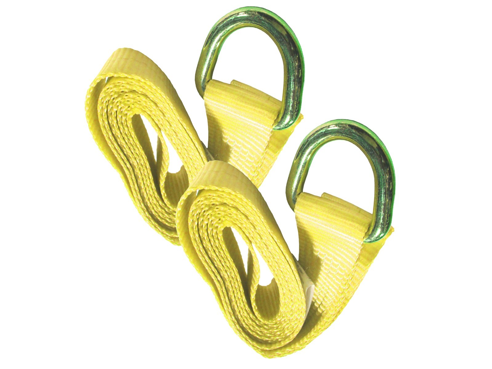 Lasso Strap 2″ x 8′ with D Ring for Wheel Tire Tie Down Car Carrier Trailer 2 PC