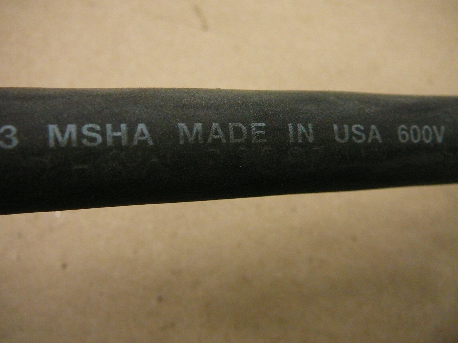 CAROL JACKETED CABLE 12/4 90C FT-2 P-7K-123033 MSHA 600V 39 FEET TOTAL LENGTH