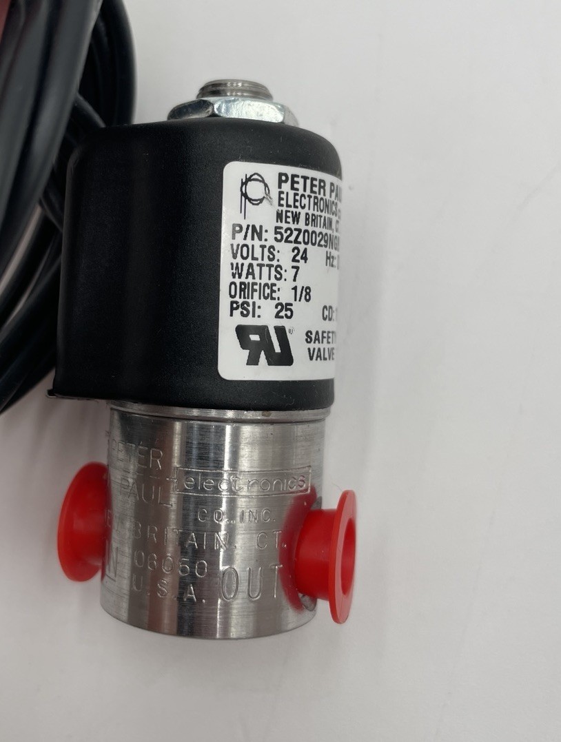 Peter Paul Electronics 24VDC 7W 1/8 25PSI Solenoid Valve 52Z0029NGB