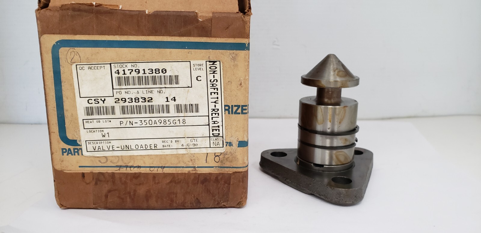 WESTINGHOUSE 350A985G18 UNLOADER VALVE AIR COMPRESSOR, NIB