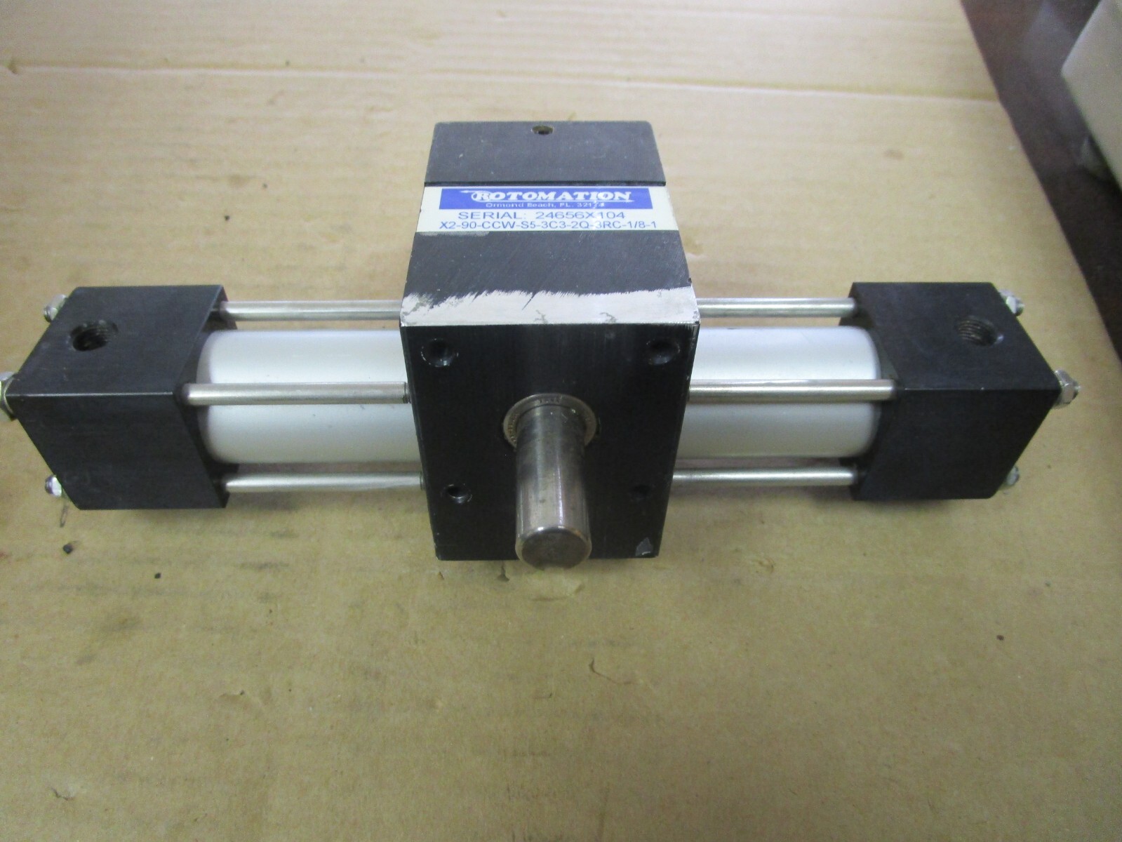 ROTOMATION PNEUMATIC INDEXING ACTUATOR X2-90-CCW-S5-3C3-2Q-3RC-1/8-1