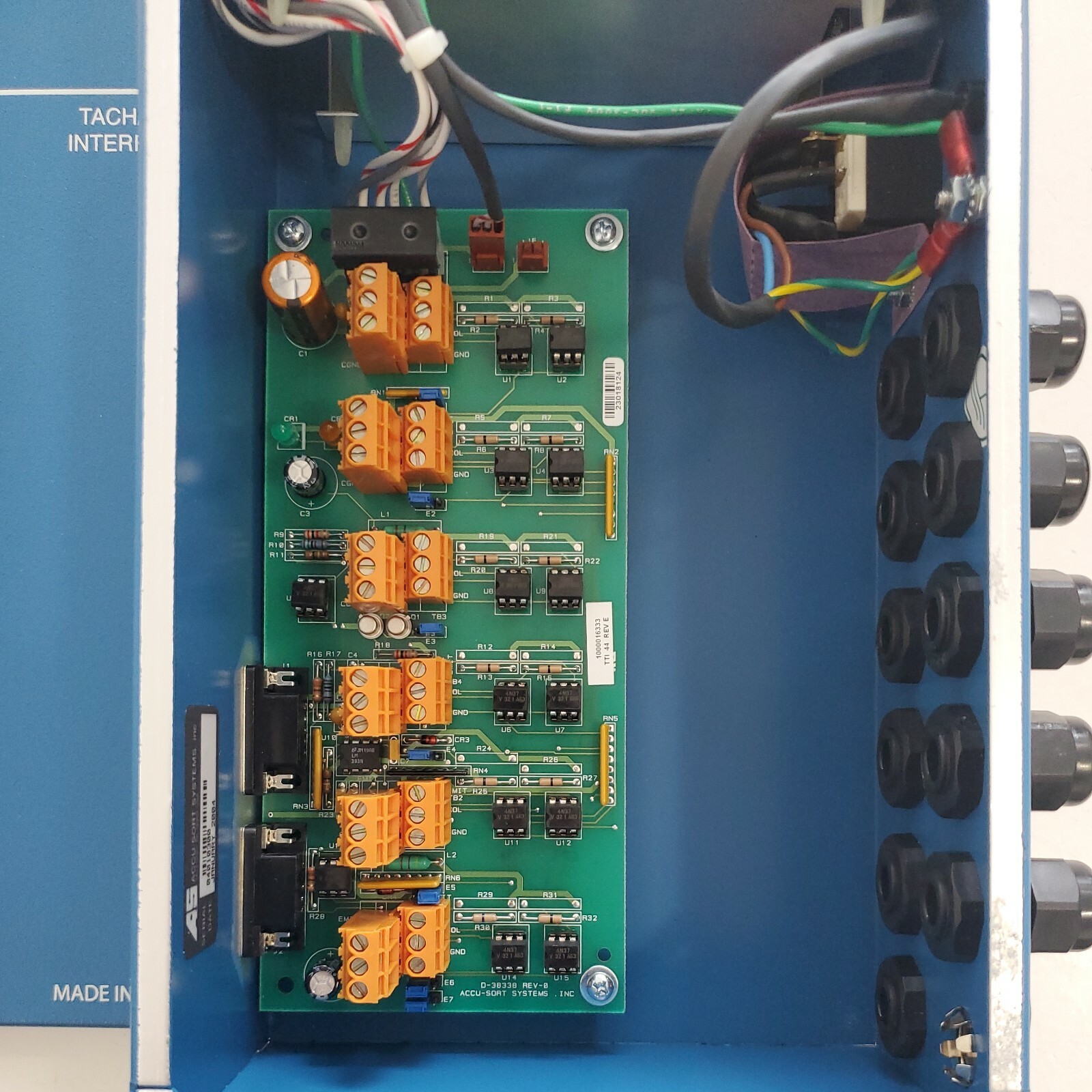 *NEW* Accu-Sort Tach/Trigger Interface Box 100-240Vac 50/60Hz .5A Max + Warranty
