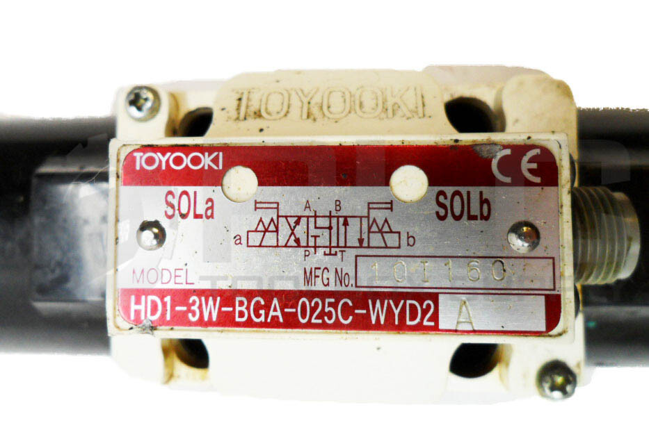 TOYO-OKI HD1-3W-BGA-025C-WYD2A DIRECTIONAL VALVE W/ (2) SLH1 COIL
