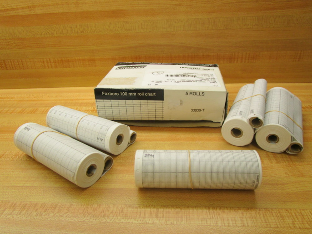 Foxboro 33030-T Chart Paper 33030T (Pack of 5)