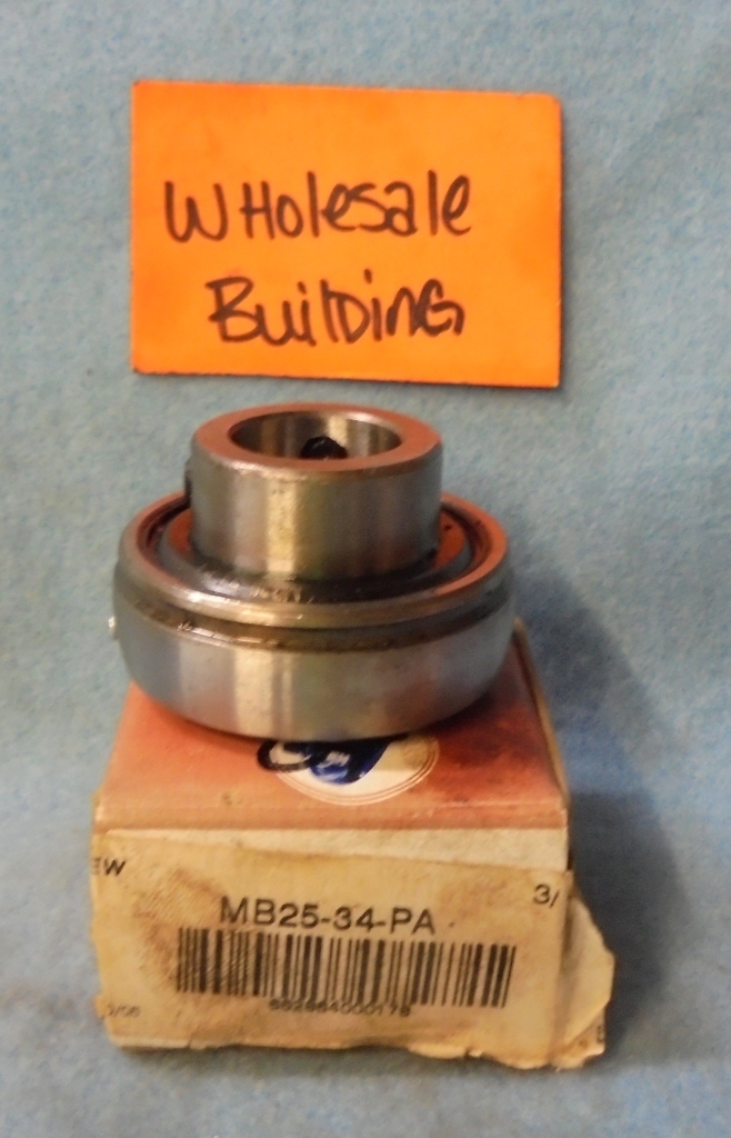 MB MFG, BALL BEARING INSERT MB25-34-PA, 3/4″ BORE, 1-3/4″ OD, 1-1/8″ L-B