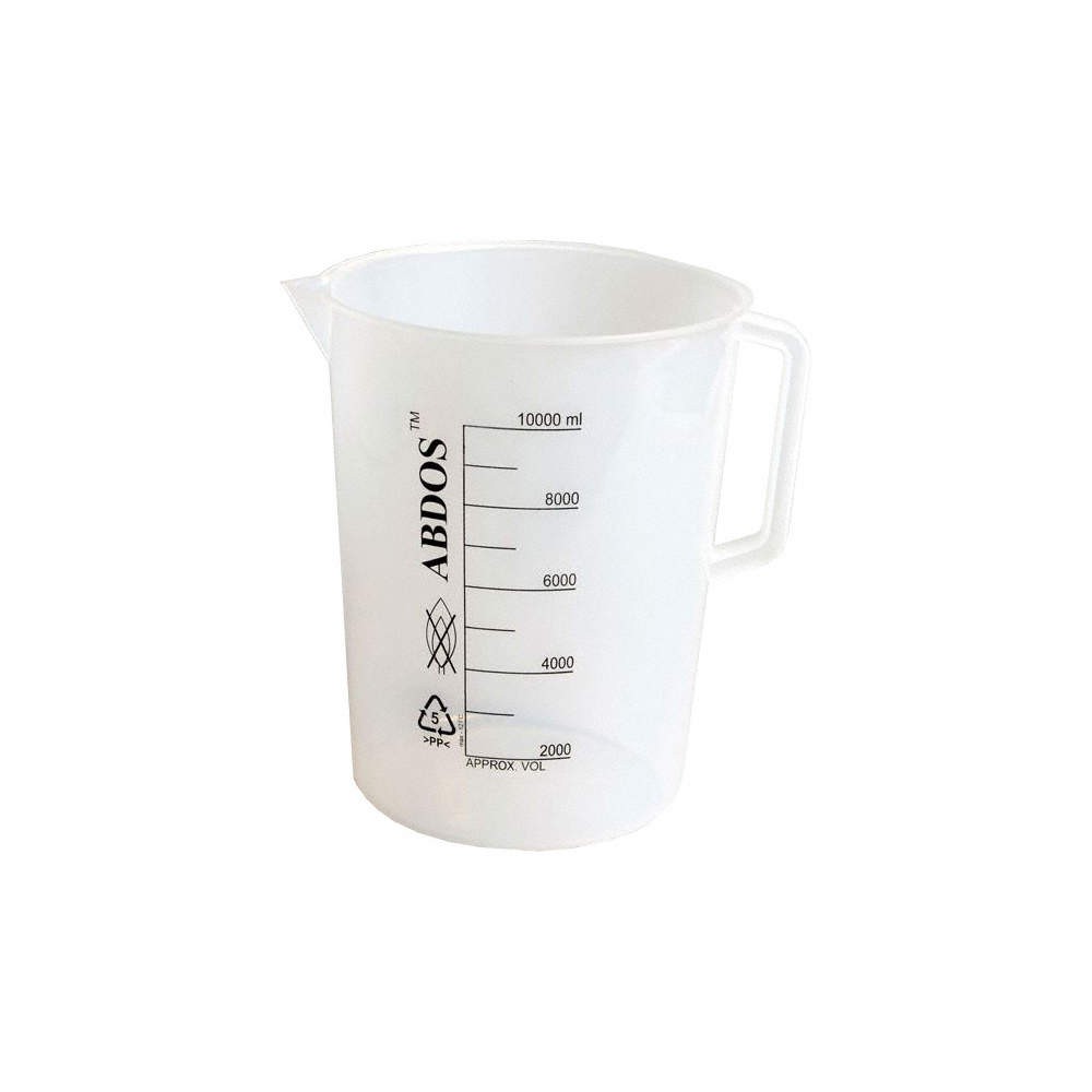 GRAINGER APPROVED P50806 Beaker,2 L,190 mm H,158 mm Dia,PK4 23YW56