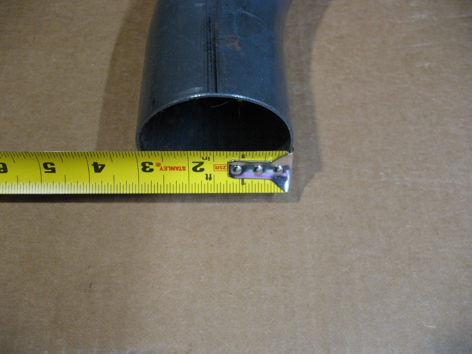 3″ Inch OD, 90 Degree Bend, 16 Gauge Steel Tubing Elbow. 11″ Inch Leg Length.