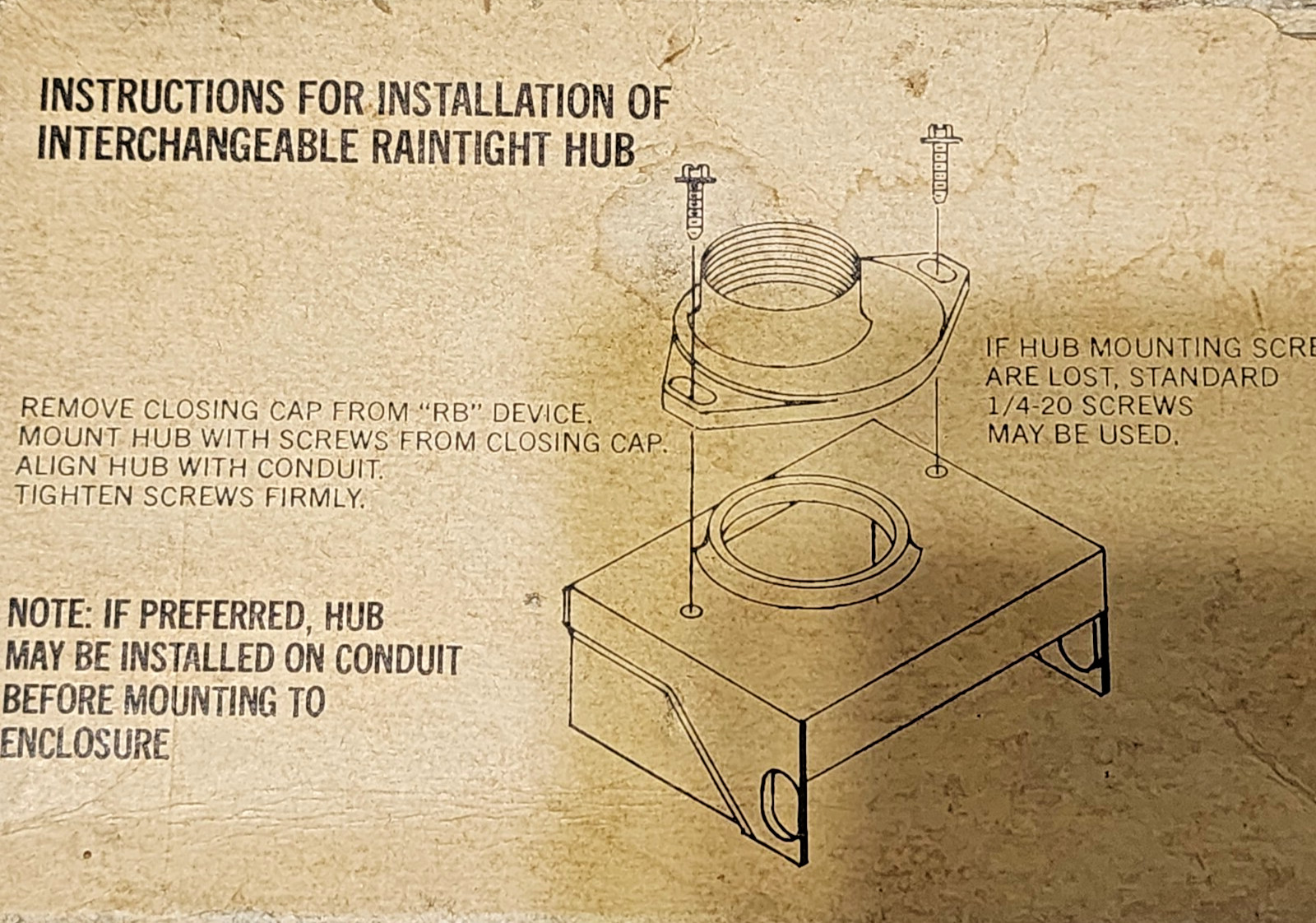 OEM Square D B-150, B150 Interchangeable Raintight Hub 1-1/2”