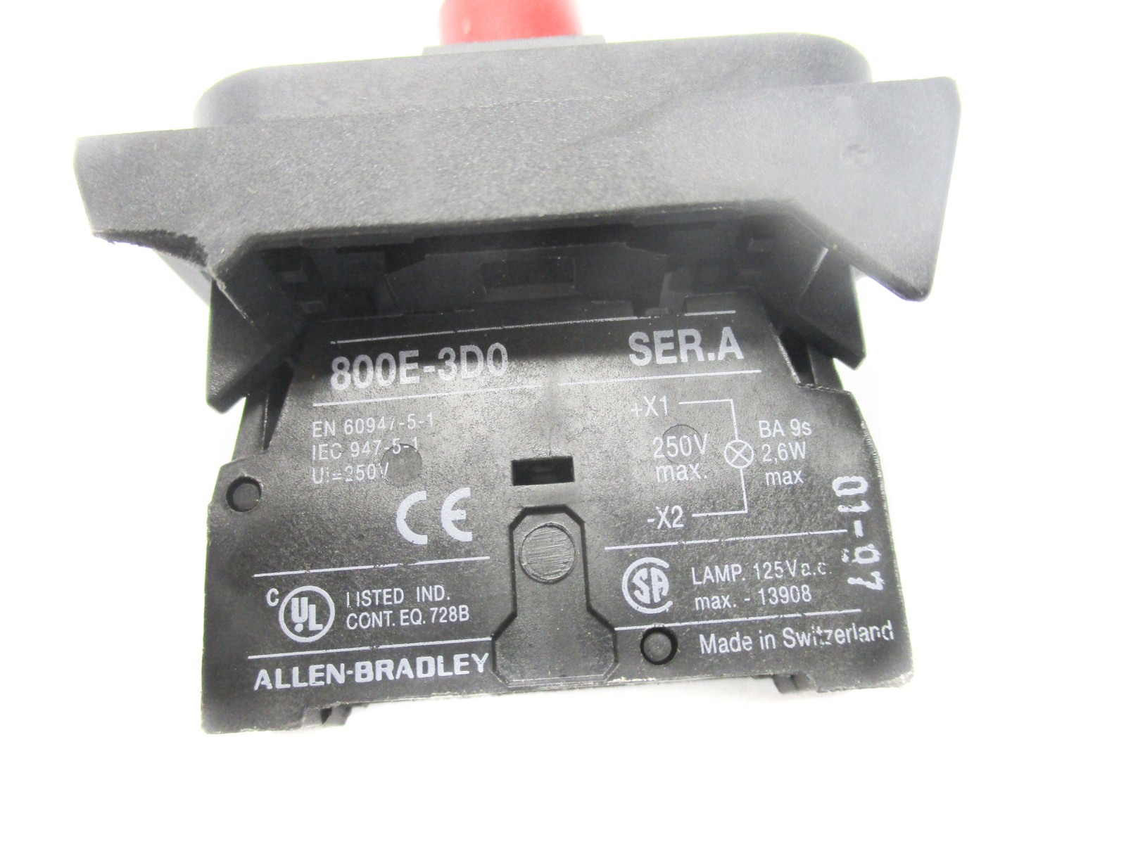 ALLEN BRADLEY 800E-3D0 SER. A (AS PICTURED) NSNP