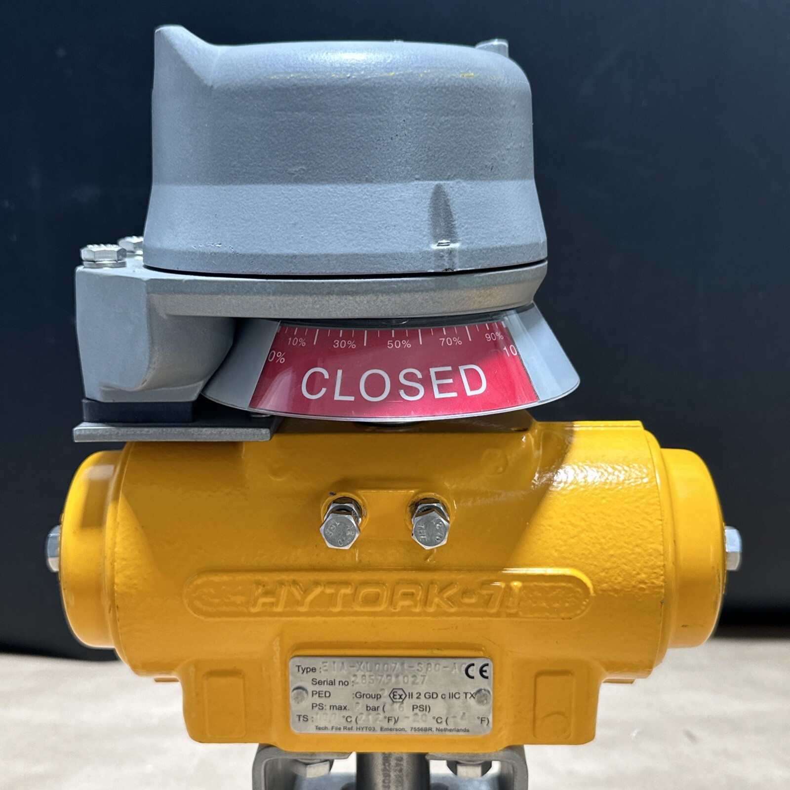 Stonel Quartz Limit Switch / HYTORK EIA-XL0071-S80-A00 116PSI / AVCO 1” 1000 Ser