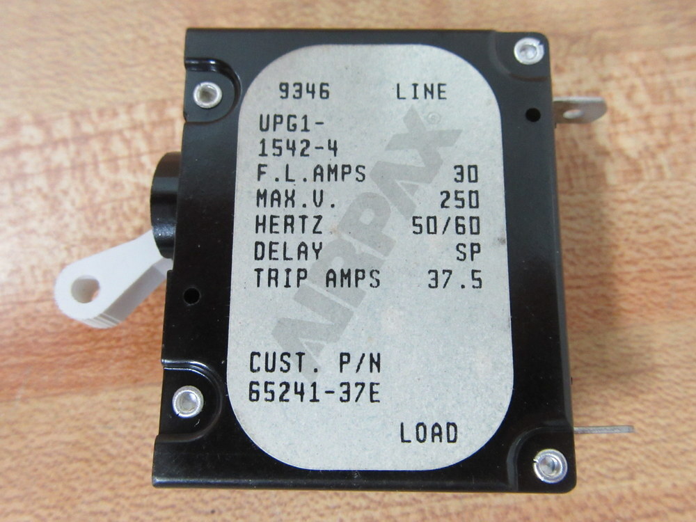 Reliance 65241-37E Airpax Circuit Breaker 6524137E UPG1-1542-4 (Pack of 3)