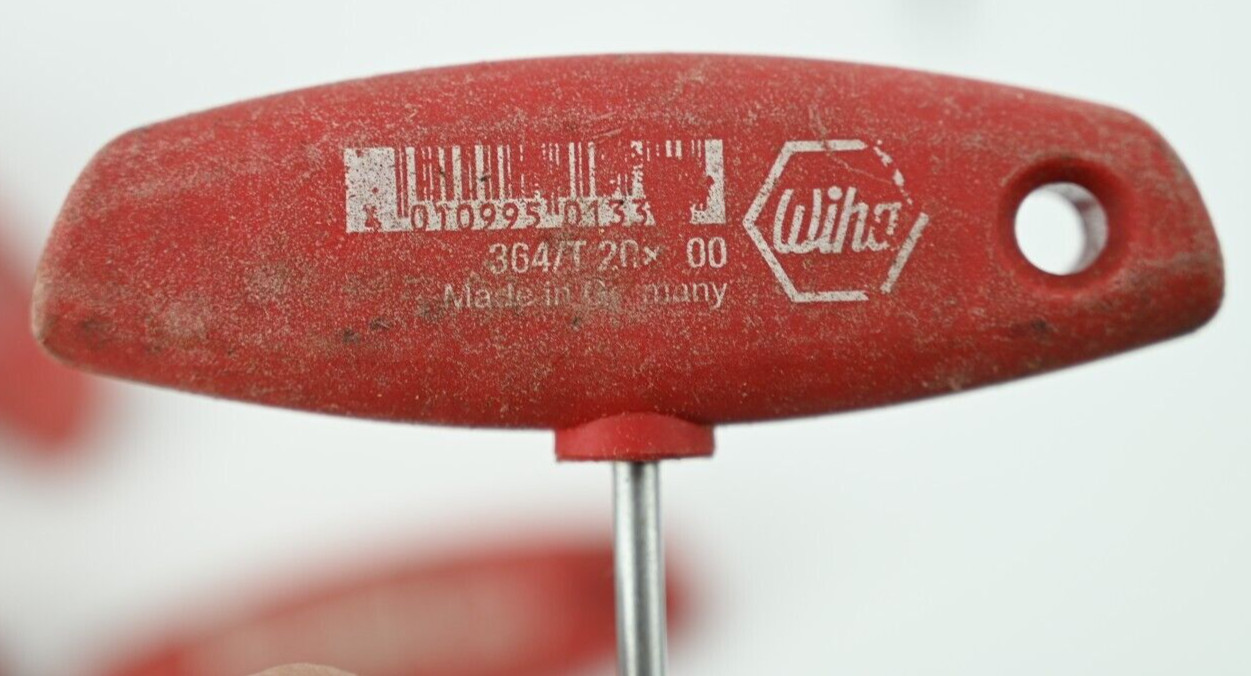 Lot of (10) LMT Tools WIHA T Handle Torx Key