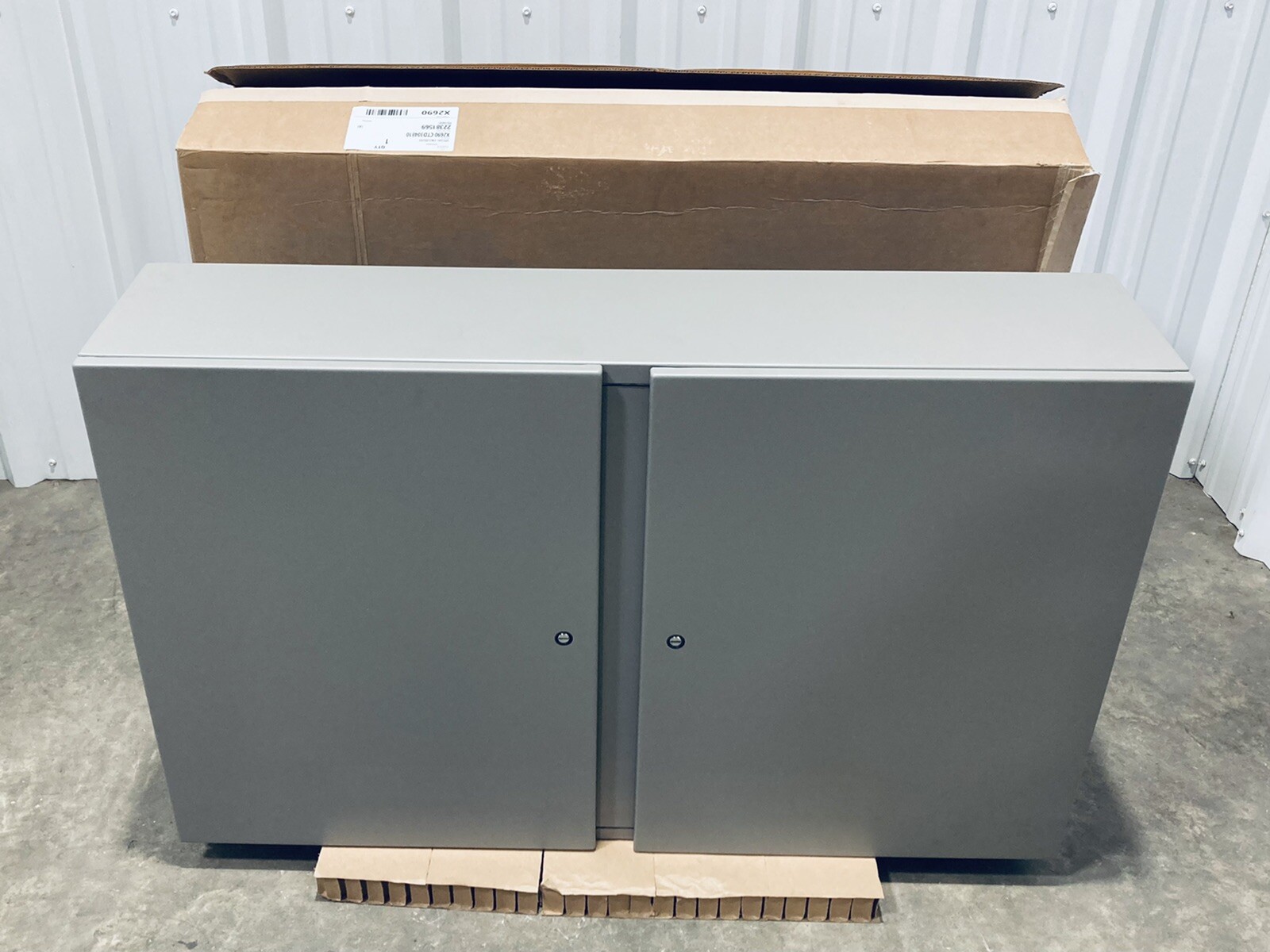 UNUSED HOFFMAN CTD304810/SPL MILD STEEL TWO-DOOR ENCLOSURE 30″x48″x10″ TYPE-12