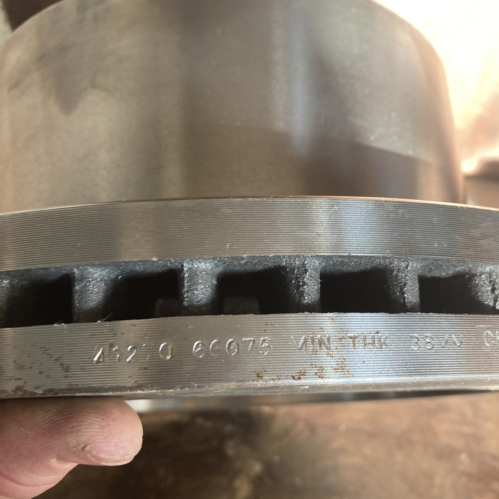 BRAKE ROTOR AND HUB 41270 66075 MIN THK 38MM 8 Bolt