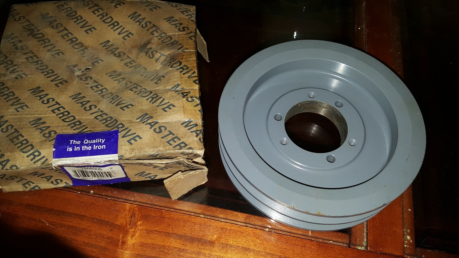 Masterdrive 2B66SDS QD bushing pulley sheave 6.95″ OD two groove with bushing ki