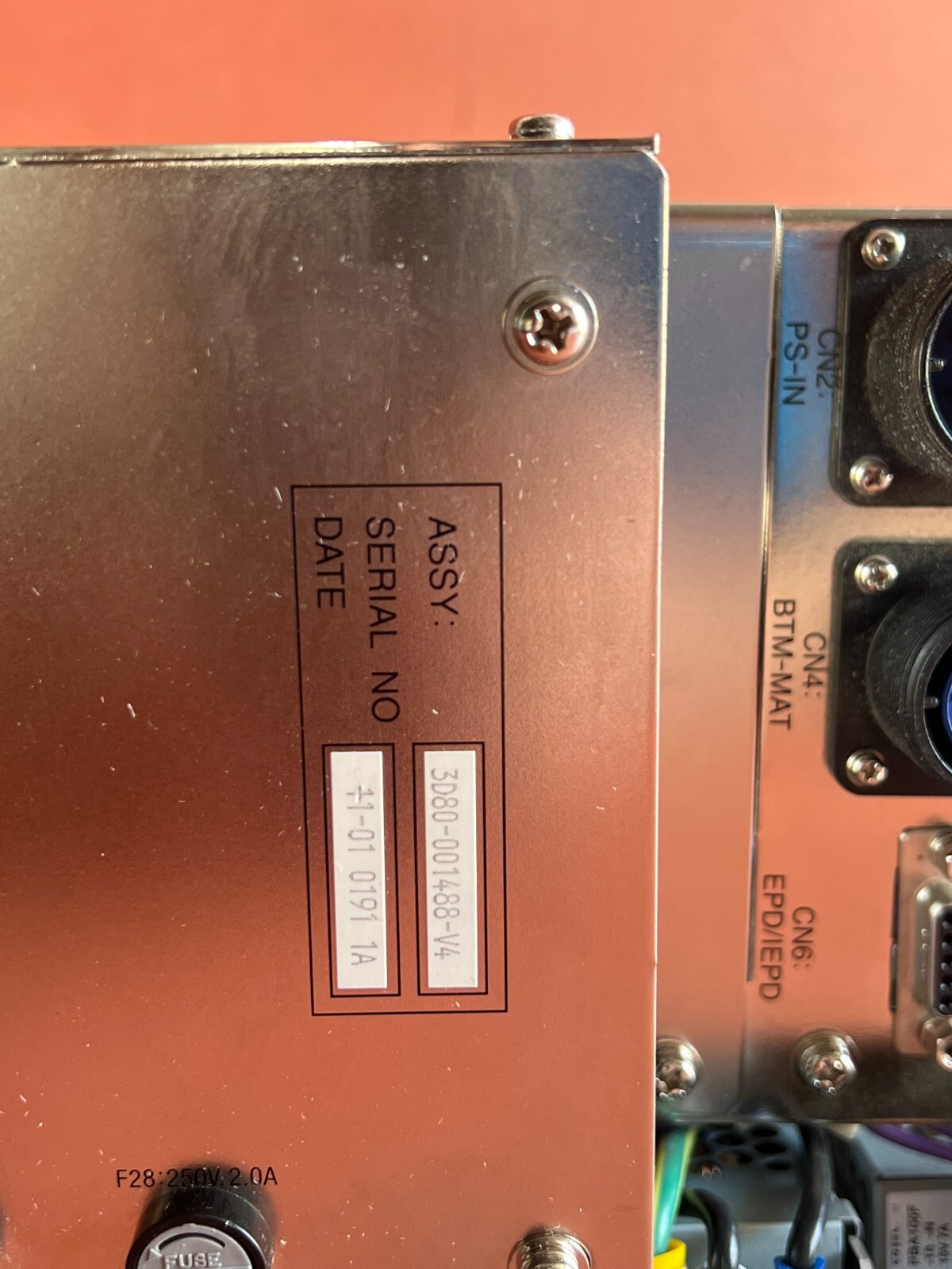 TEL TOKYO ELECTRON POWER UNIT ASSY 3D80-001488-V4