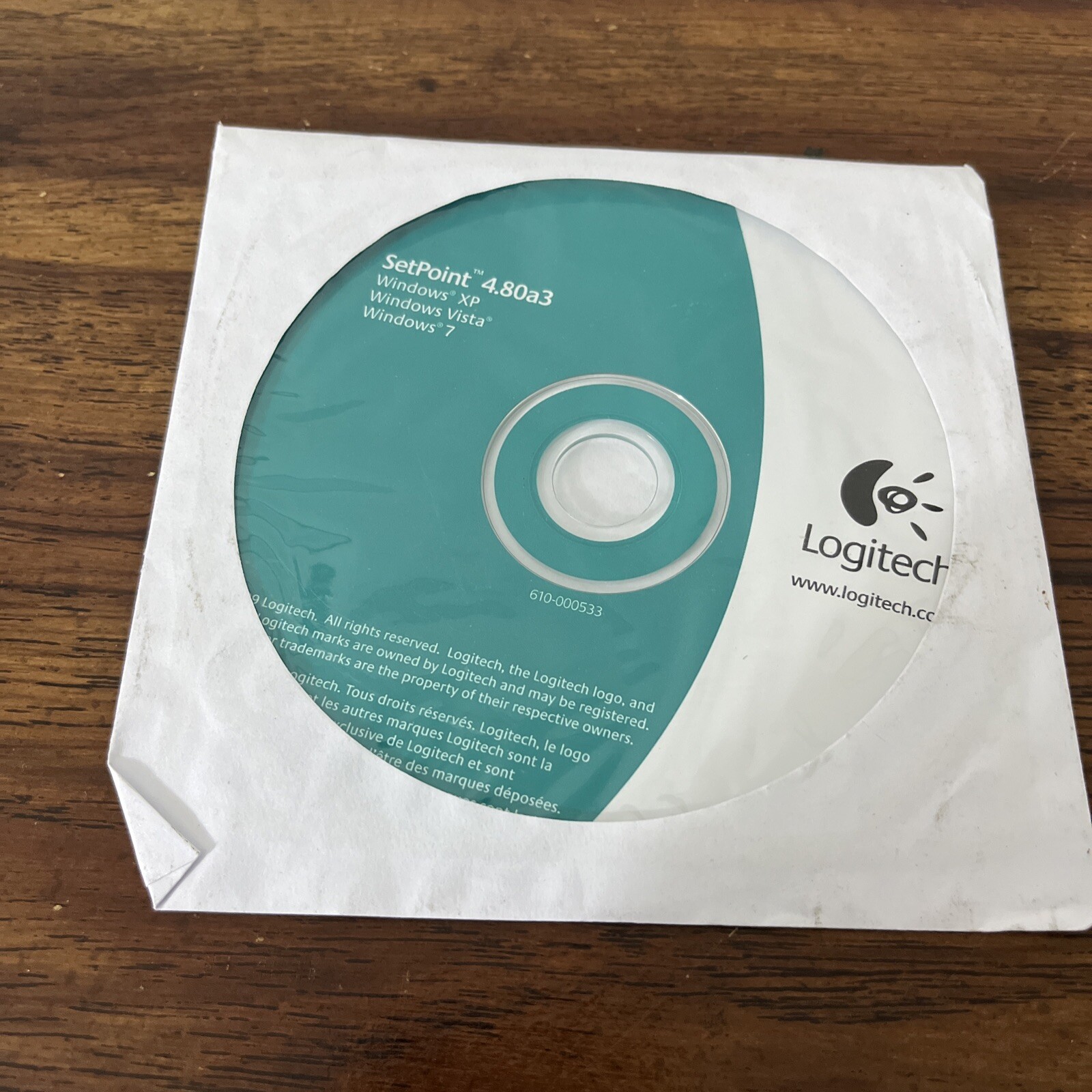 Logitech 610-000533 Setpoint 4.80a3 CD