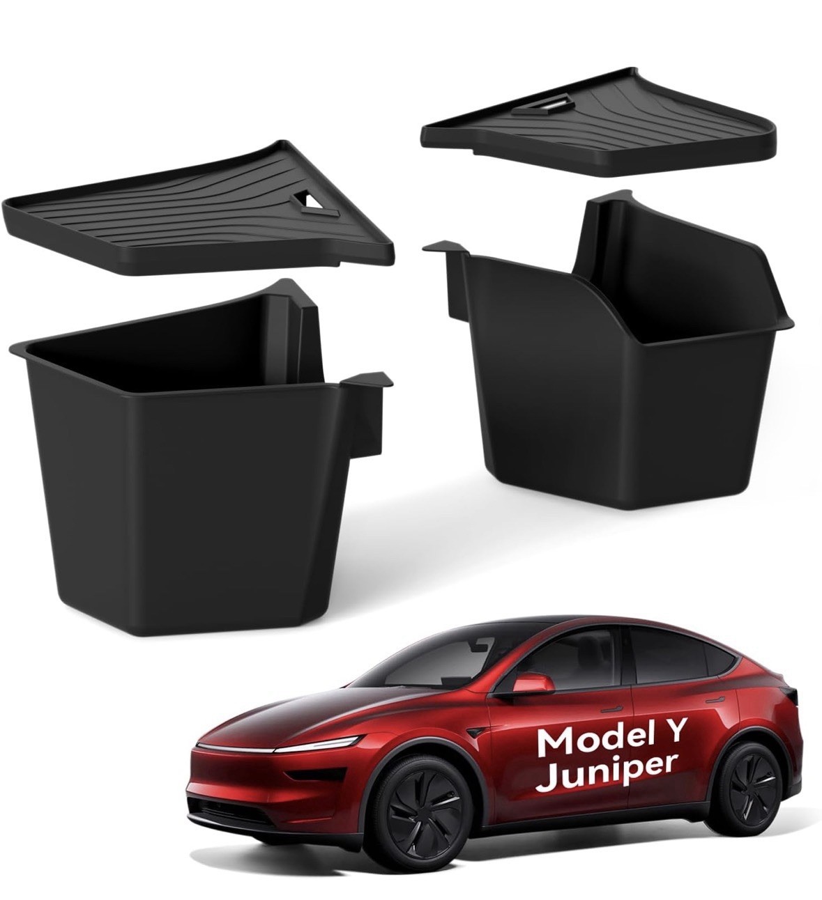 Tesla Model Y Juniper Storage Bins 2025-2026 TPE Waterproof
