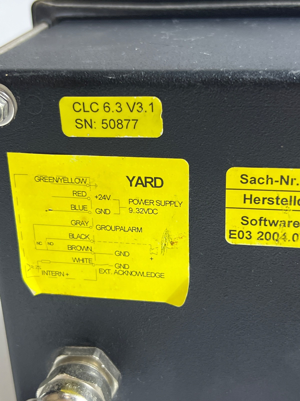 MAN MARINE DIESEL MMDS-CLC 6.3 Monitor Screen 51.27721.7043 (For Parts)