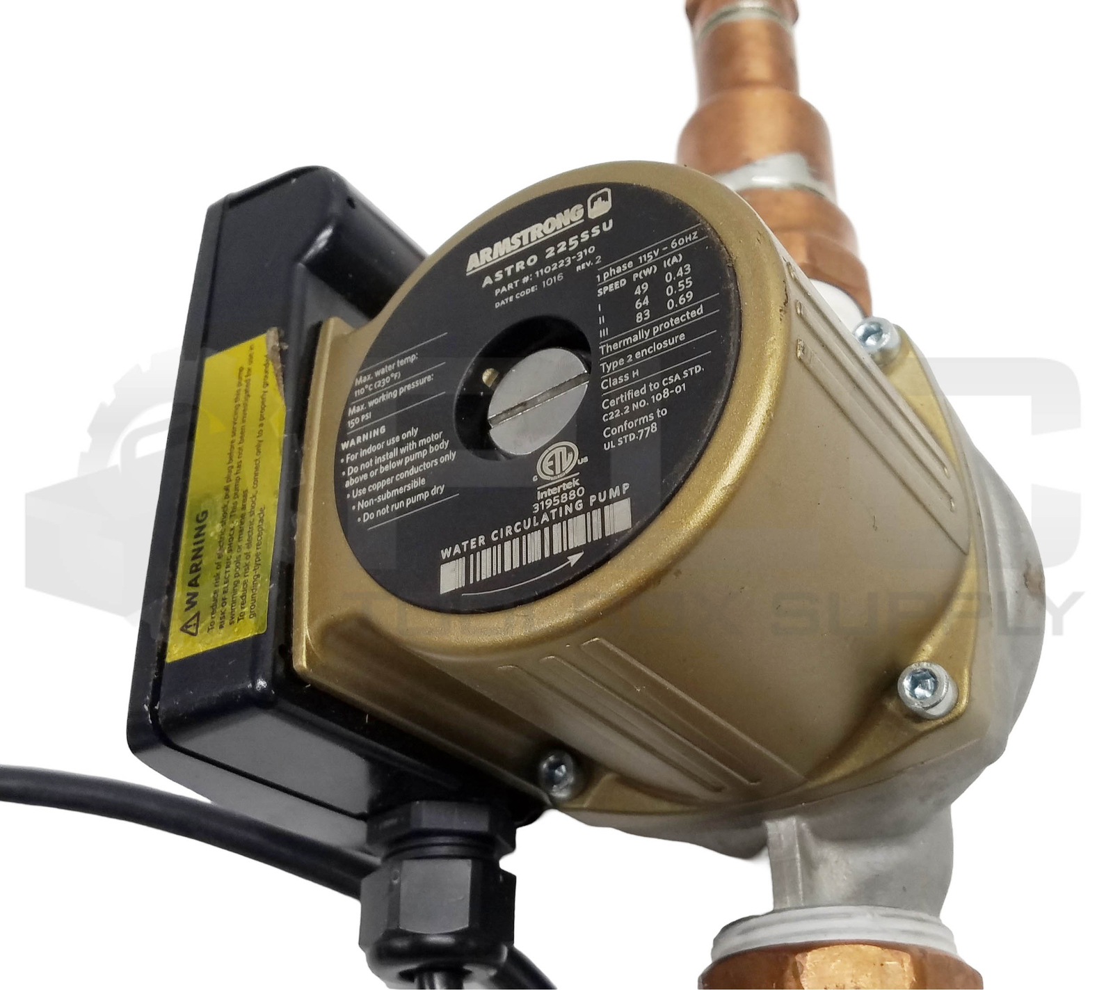ARMSTRONG 110223-310 WATER CIRCULATING PUMP, 225SSU