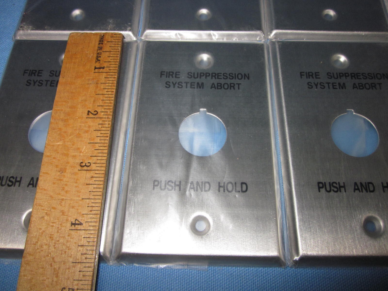 a Lot of 10 ~ Fire Suppression Abort Switch Button Cover Plates