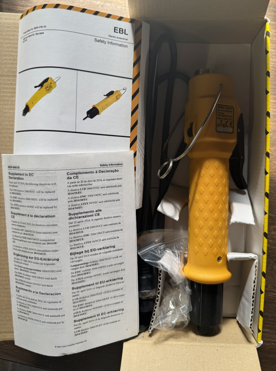 Atlas Copco EBL12 8431017011 Screwdriver 0.2 -1.2 Nm Japan New OEM NextDay Air