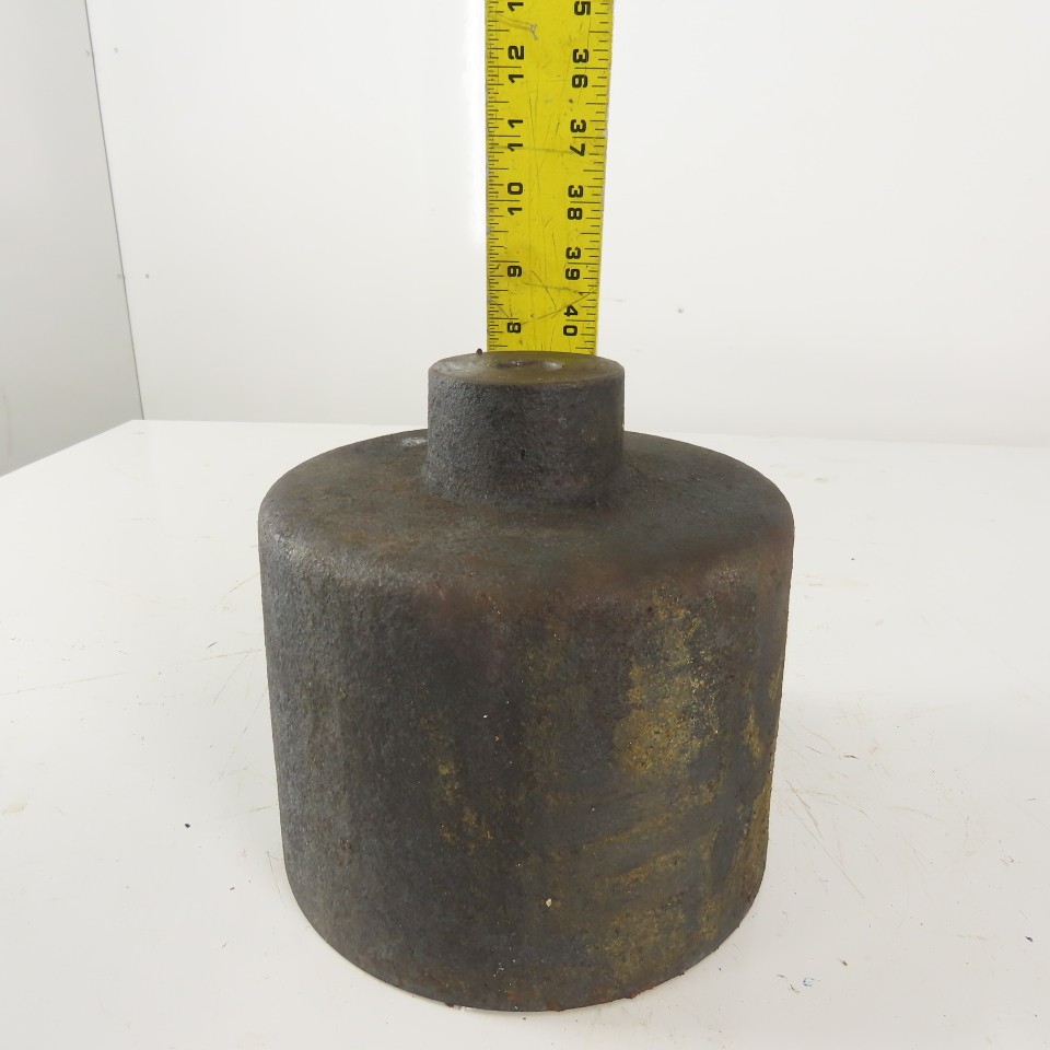 7-3/4″ High x 8″ Diameter Cast Iron Machine Riser Feet Counter Weight