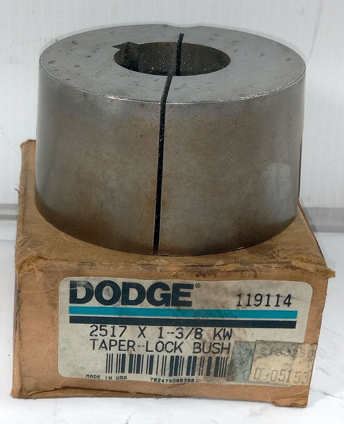 1 NEW DODGE 119114 2517X1-3/8KW 1 3/8” BORE TAPER LOCK BUSHING NIB *MAKE OFFER*
