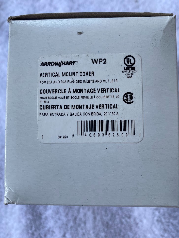 ARROW HART WP2, WEATHERPROOF NYLON COVER, FITS 15A, 20A, 30A DEVICES, COLOR GRAY
