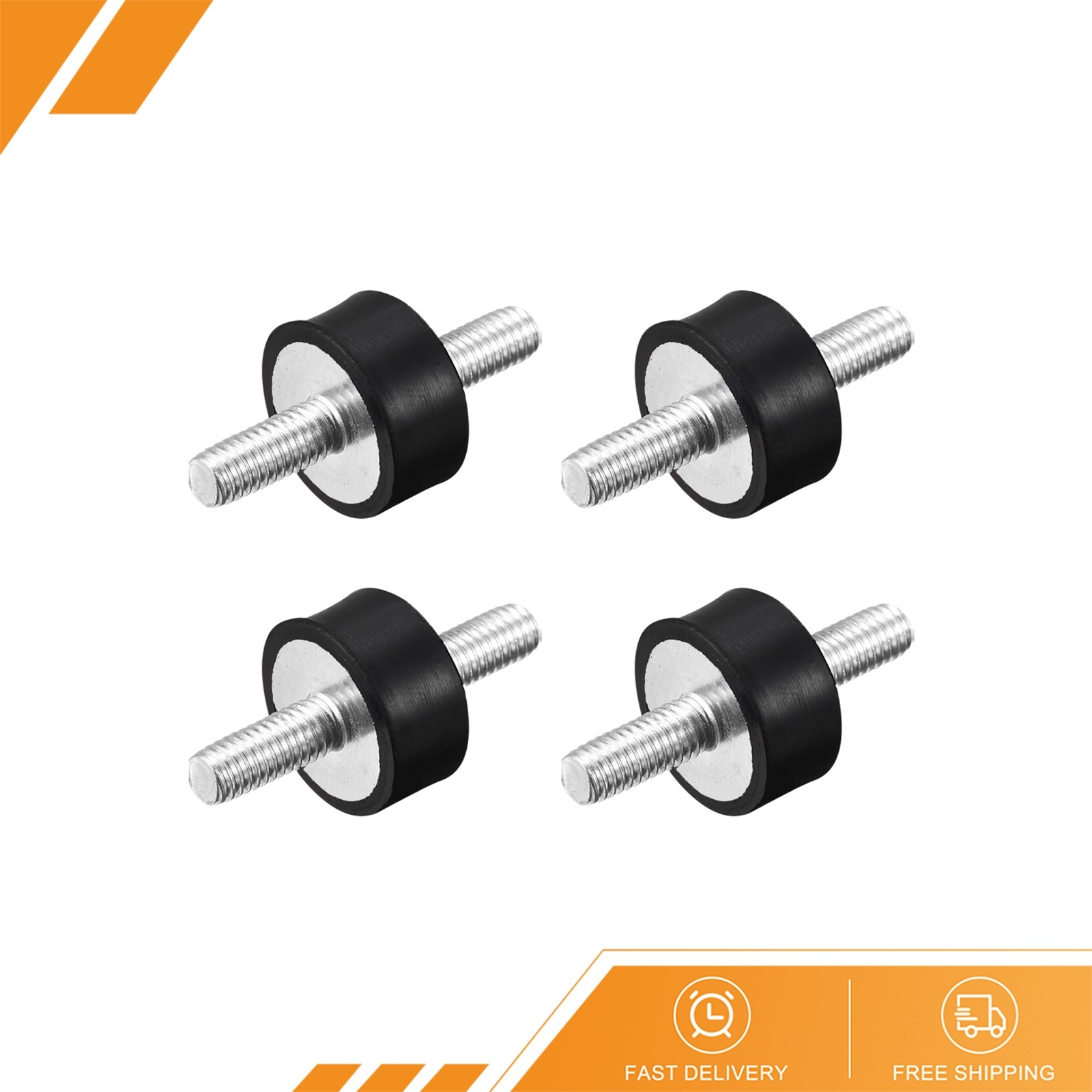 4pcs – Rubber Mounts M6x18mm Male Vibration Isolator Shock Absorber 20mmx10mm