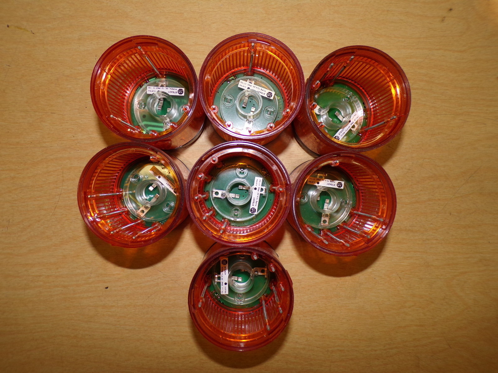 Allen Bradley 855T-B24DN5 Series B Amber Light Lot of 5 *FREE SHIPPING*