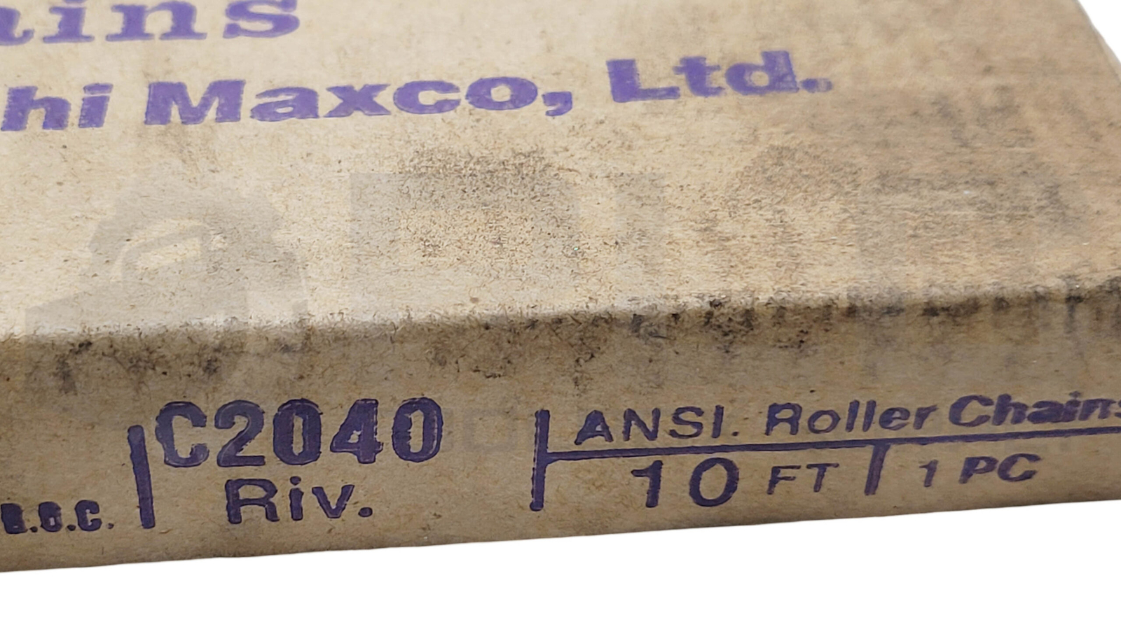 NEW TRANSMISSION ROLLER CHAINS C2040 RIV. CHAIN 10FT SEALED IN PLASTIC