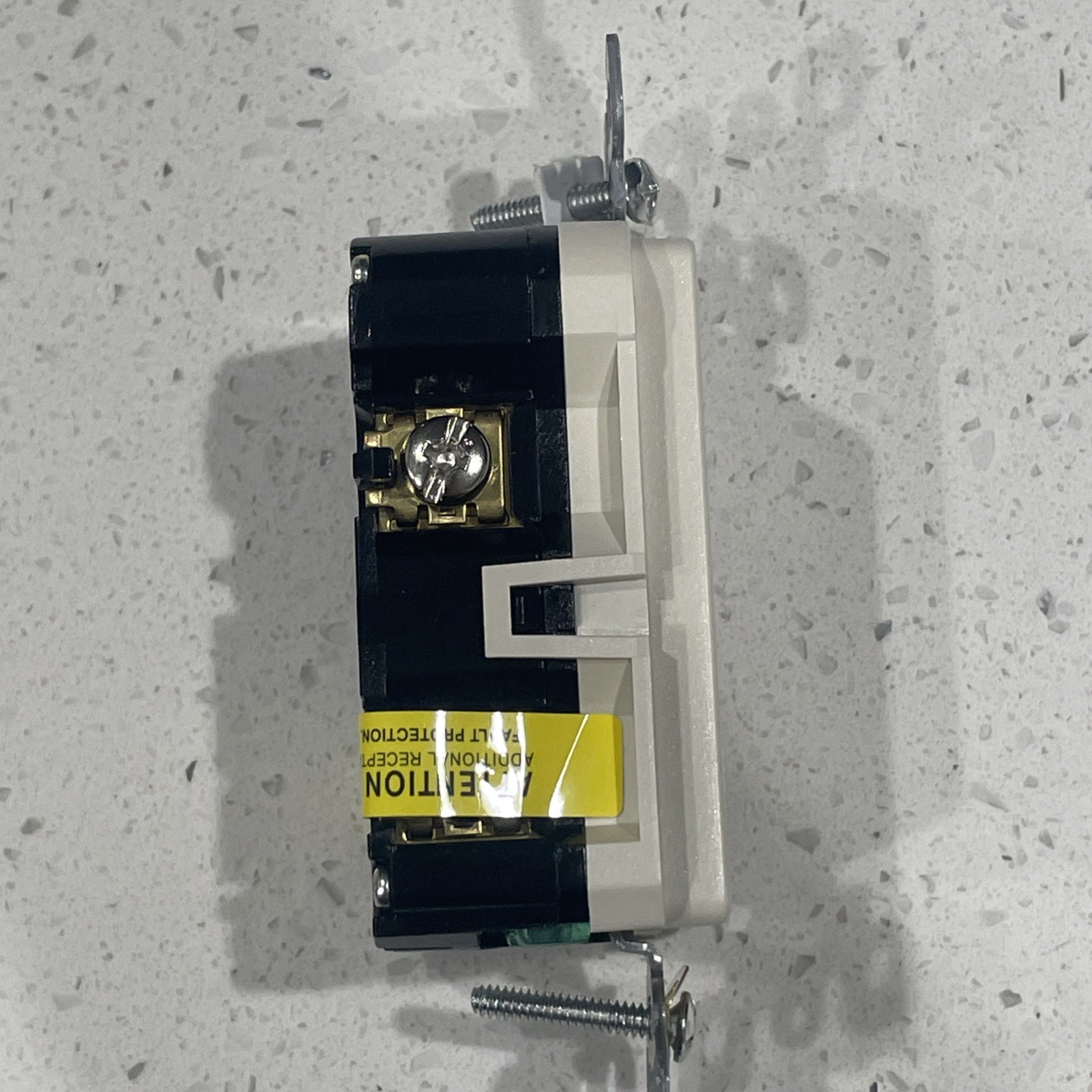 Leviton GFRBF-T Self-Test Blank Face GFCI Receptacle, 20A – 125V – Light Almond