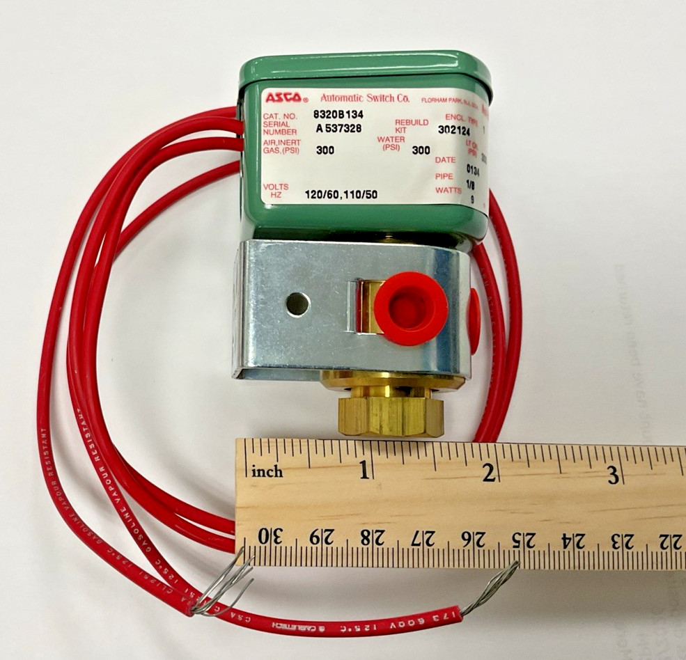 NEW ASCO 8320B134, 120/60, 110/50; A537328; 1/8” SOLENOID VALVE, FREE SHIPPING