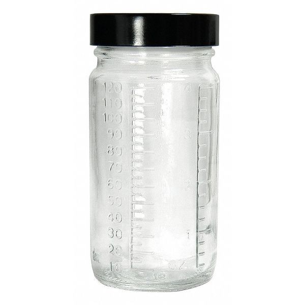 Qorpak GLC-01499 Bottle, Wide, 4 Oz, Medium Round, HDPE, PK24