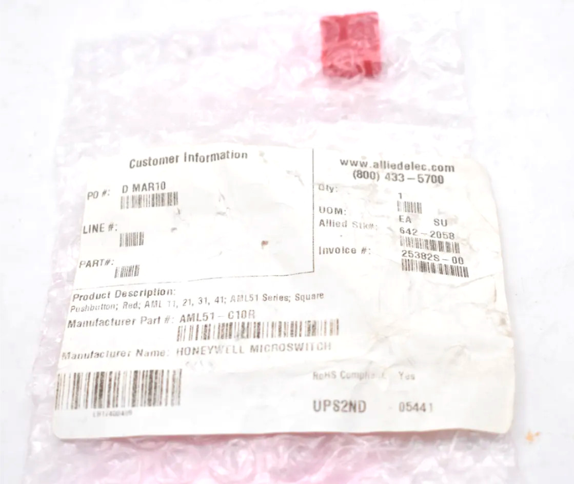HONEYWELL AML51-C10R MICROSWITCH SWITCH CAP