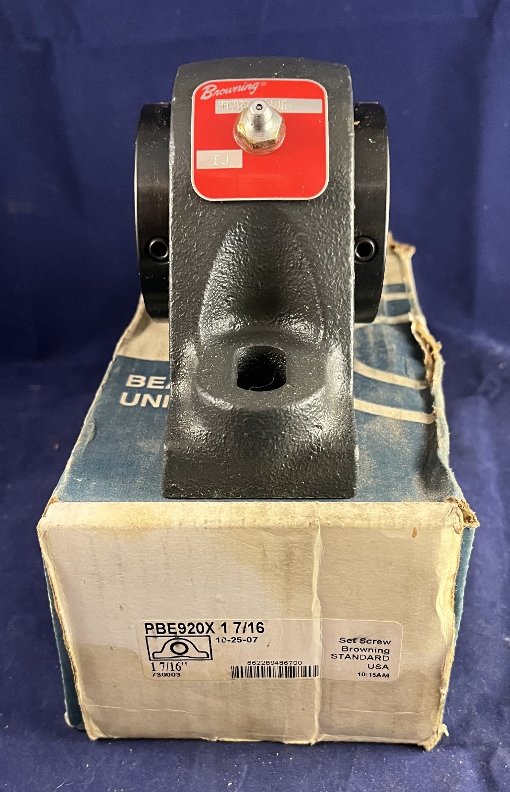 NEW BROWNING PBE920X 1 7/16″ PILLOW BLOCK BEARINGS WITH ORIGINAL BOX