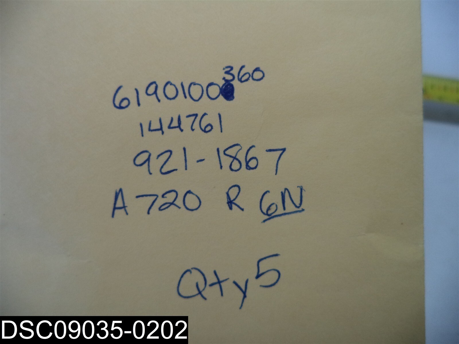 QTY=5: 921-1867 LG Zenith Xistor 6190100360 144761 A720 R 6N