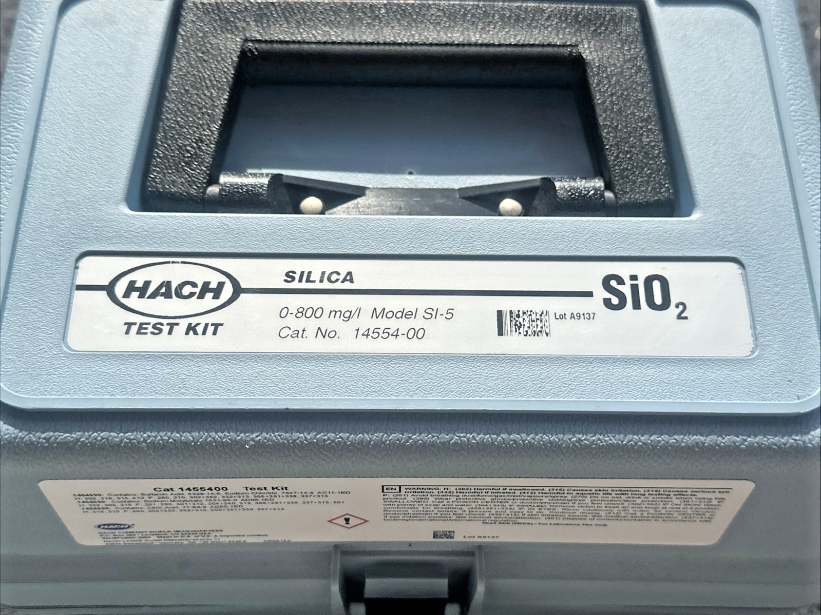 HACH SI-5 14554-00 Silica 0-800mg/l Test Kit W/ Reagents New