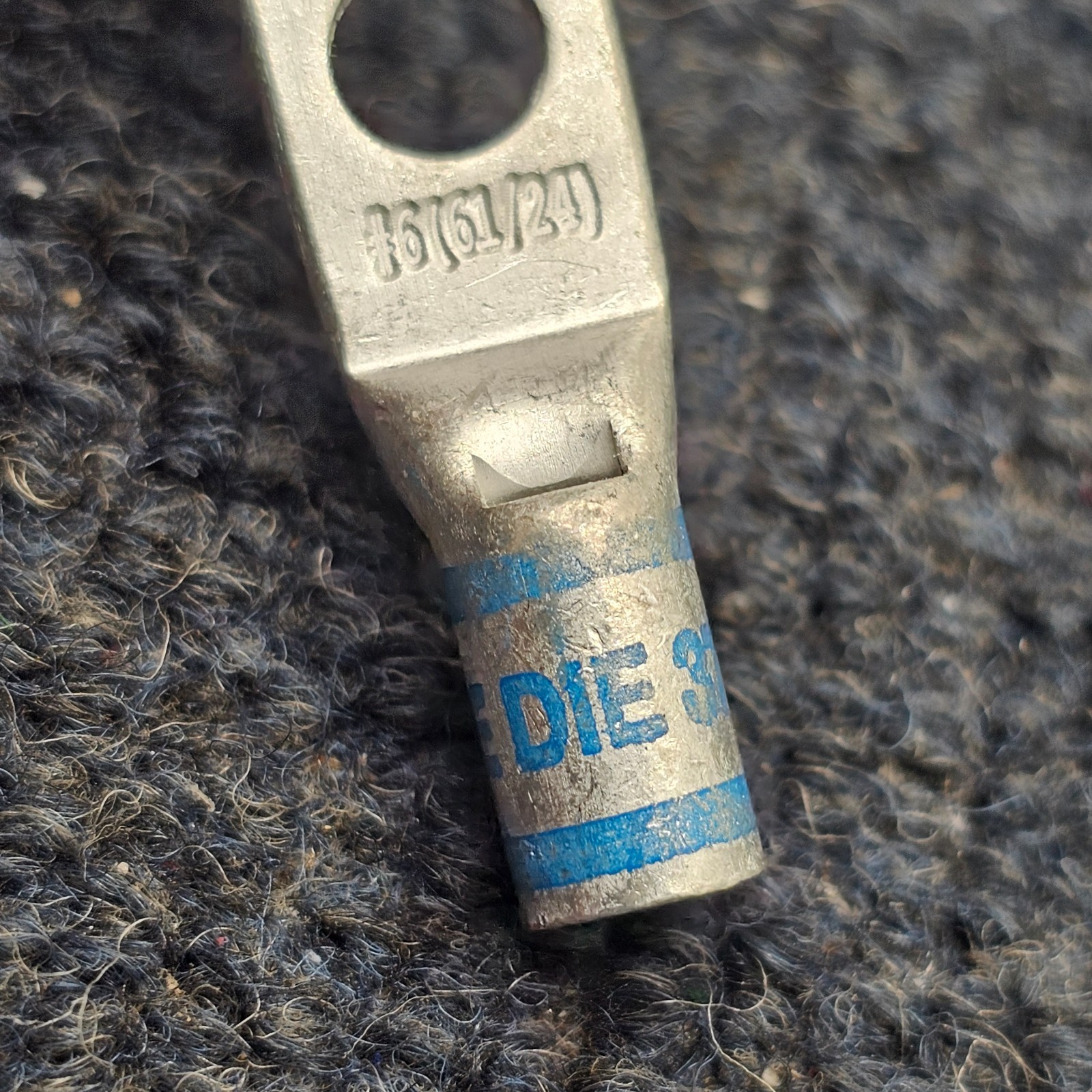 Blue Die 374/7 Compression Lug / 2 Hole YAV6CL- Cu 2TC14E1FX