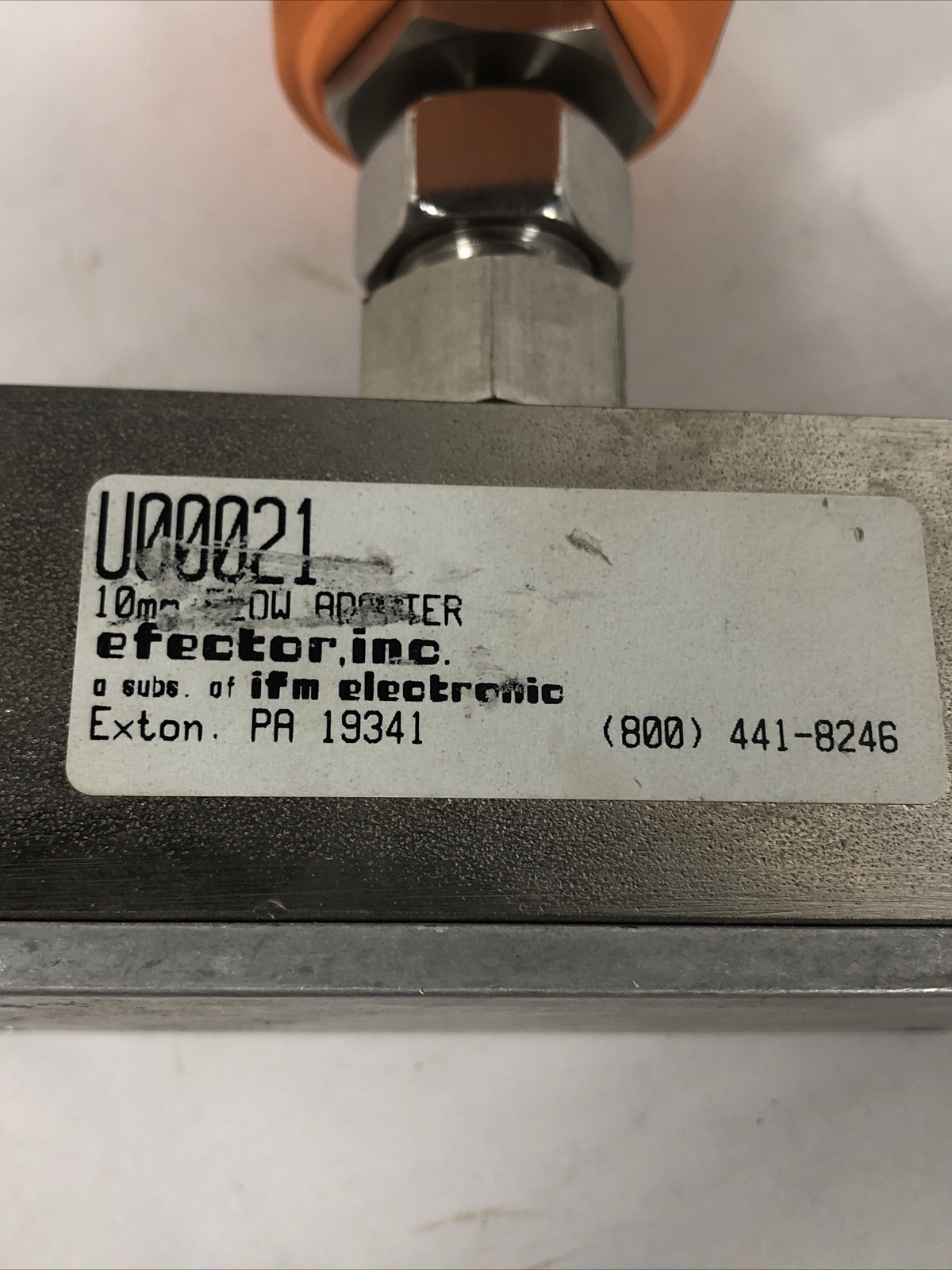 efector inc ifm electronic U00021 10mm Flow Adapter