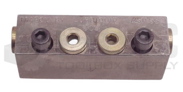 NEW LUBRIQUIP TRABON MANZEL MSP-5S DIVIDER VALVE