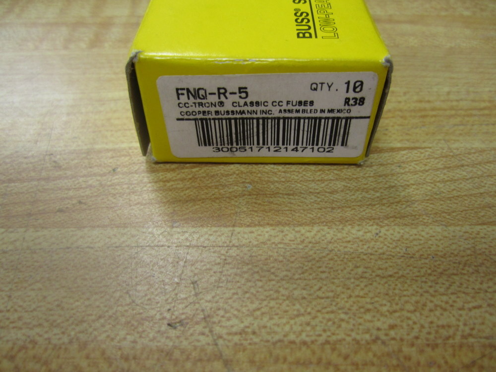 Buss FNQ-R-5 Bussmann Fuse Cross Ref 6F118 (Pack of 30)