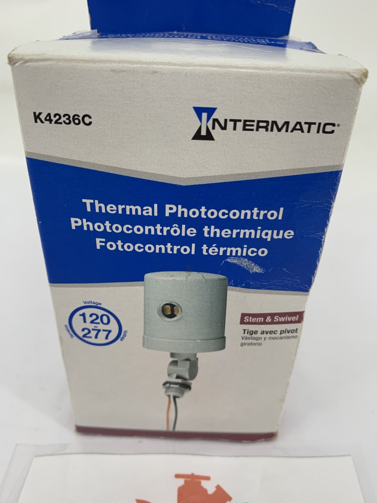 Intermatic K4236C Thermal Photocontrol Stem & Swivel Mount 120/277VAC 1800-4150W
