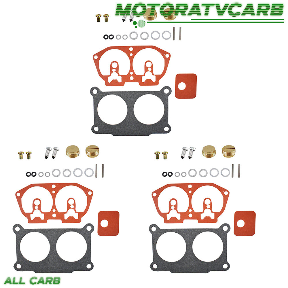 ALL-CARB 3 Pcs Carburetor Rebuild Kit For Yamaha 150 175 200 225 HP 86-95