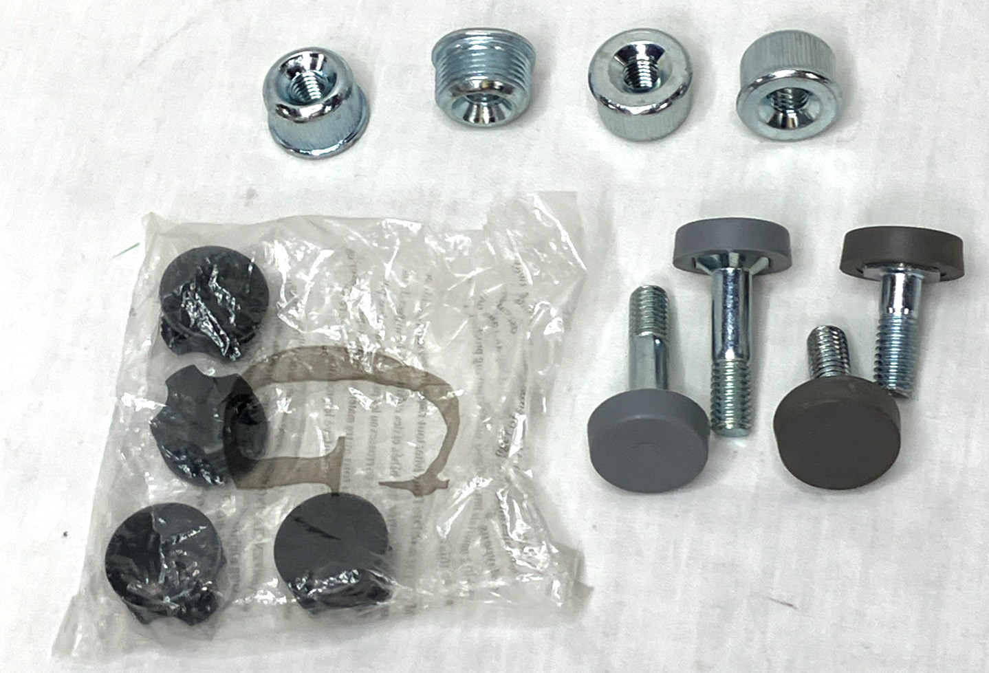Set of 4 Metro Rack Style Adjustable Leveling Feet w/ Inserts & Hardware 2” 1.5”
