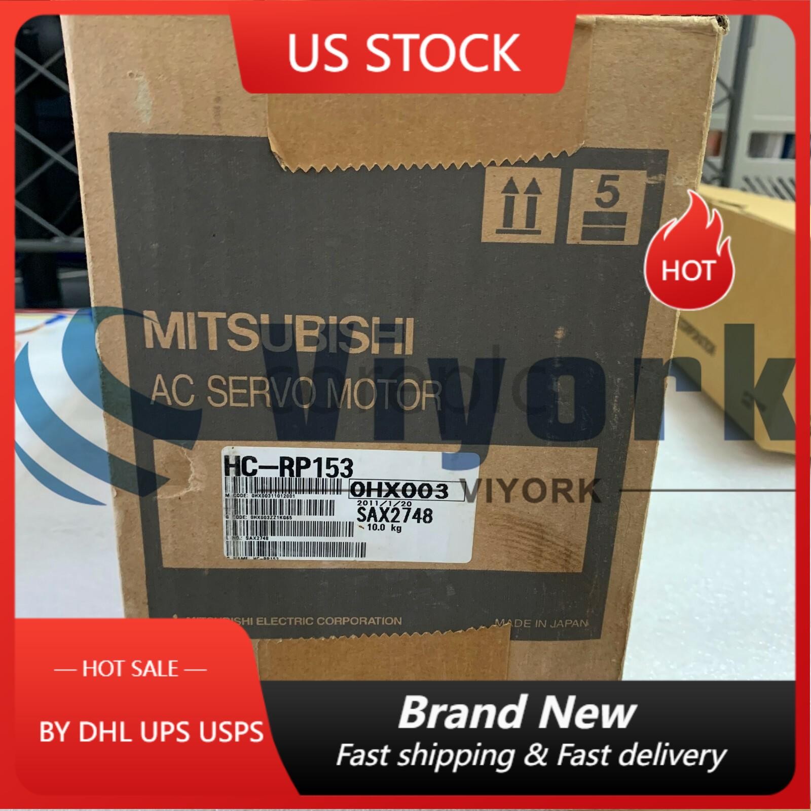 Mitsubishi HC-RP153 AC SERVO MOTOR SRVMTR 1.5KW 3000RPM NEW