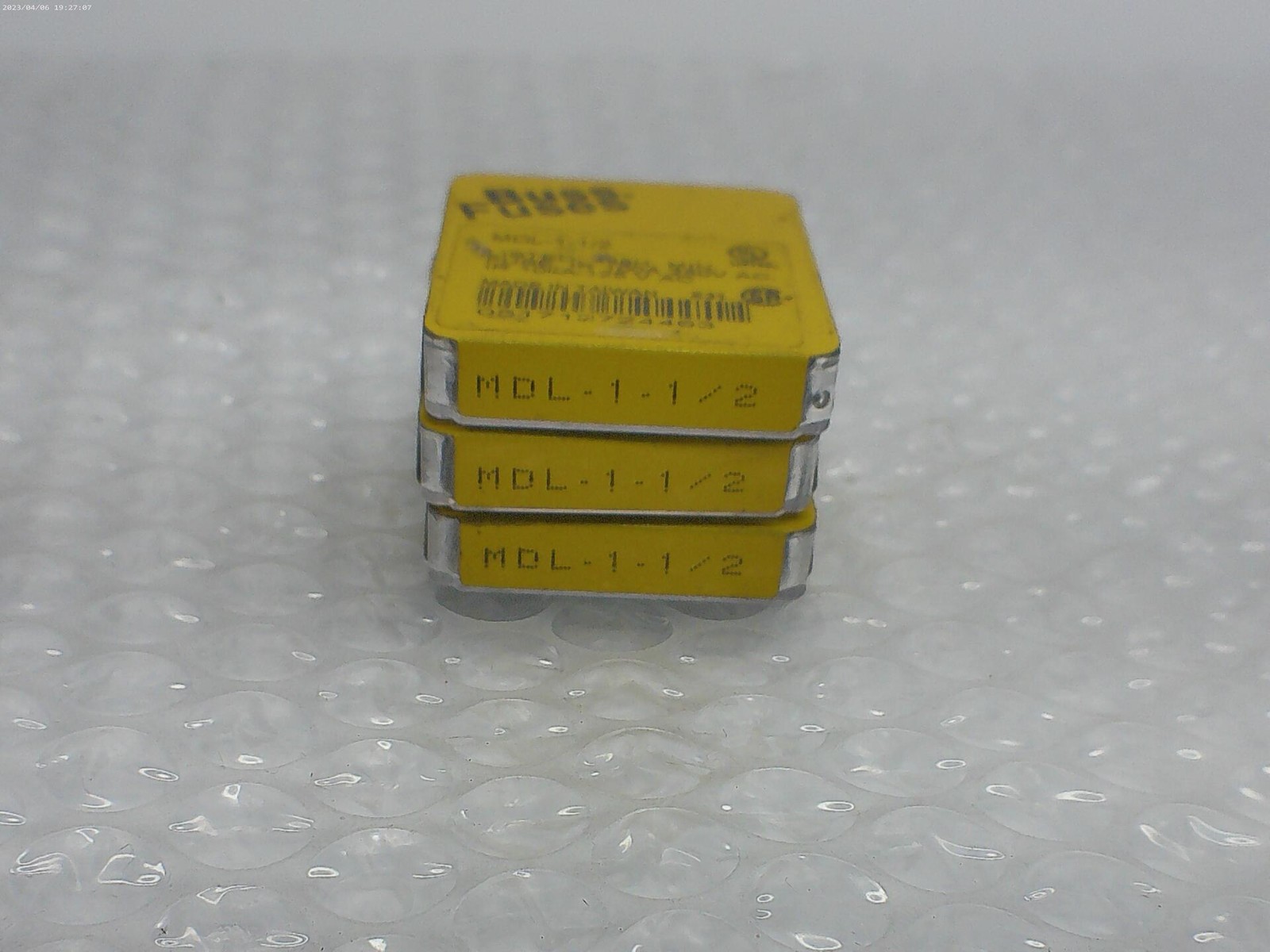 BUSSMANN MDL-1-1/2 FUSE LOT OF 3 PKG OF 5 NSMP