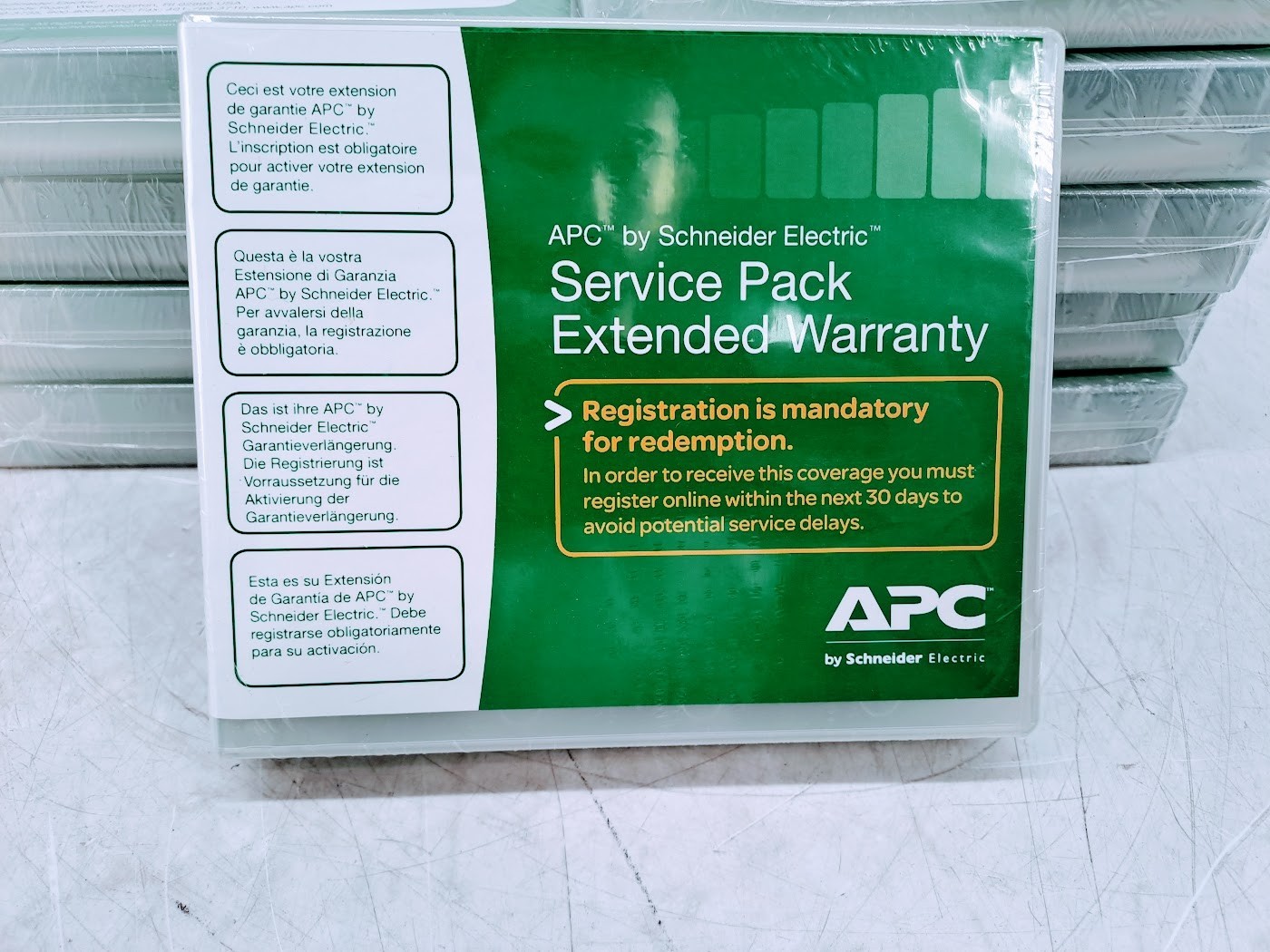 Lot of 10 APC Schneider Electric WBEXTWAR1YR-SP-05 Service Pack Extended Warrant